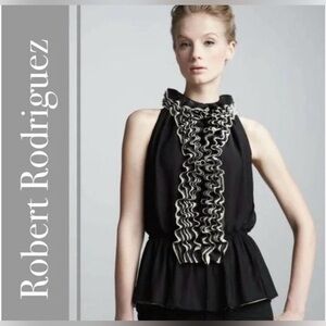 #62 ROBERT RODRIGUEZ • NEIMAN MARCUS FOR TARGET • RUFFLE PEPLUM TOP